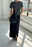 Le Bon Shoppe - Long City Skirt : Black