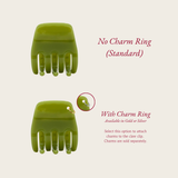 Karst Essentials - Small Hair Claw Clip — Espresso Martini: No Charm Eyelet (Standard)