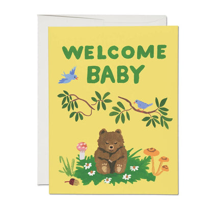 Red Cap Cards - Baby Cub greeting card