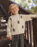 Rylee + Cru Aspen Sweater ~ Tree Jacquard