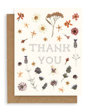 Adelfi - Pressed Flowers Thank You Card: Single