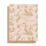 re:mused studio - Stitch Fields Birthday A2 Greeting Card
