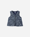Rylee + Cru Denim Vest ~ Hearts