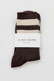 Le Bon Shoppe - Her Socks - Varsity: Pink Stripe