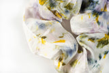 Botanically Dyed Silk Scrunchie: Yellow