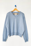 Le Bon Shoppe - Abby Cotton V-Neck Sweater (3XS/S - 2M/L): Cornflower (3XS/S -2M/L)
