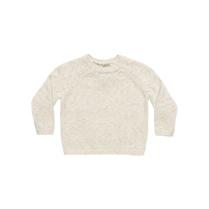 Quincy Mae Knit Sweater ~ Speckled Natural