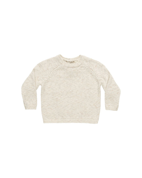 Quincy Mae Knit Sweater ~ Speckled Natural