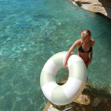 Sunnylife - Tube Pool Ring The Vacay Soft Olive Stripe