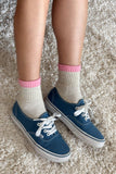Le Bon Shoppe - Color Block Girlfriend Socks : Black Coffee
