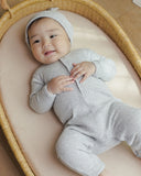 Quincy Mae Ribbed Baby Jumpsuit ~ Dusty Blue
