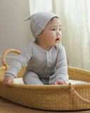 Quincy Mae Ribbed Baby Jumpsuit ~ Dusty Blue