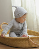 Quincy Mae Ribbed Baby Jumpsuit ~ Dusty Blue