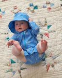 Lewis - Sun Hat - Sea Turtle | Aegean: 12-24m
