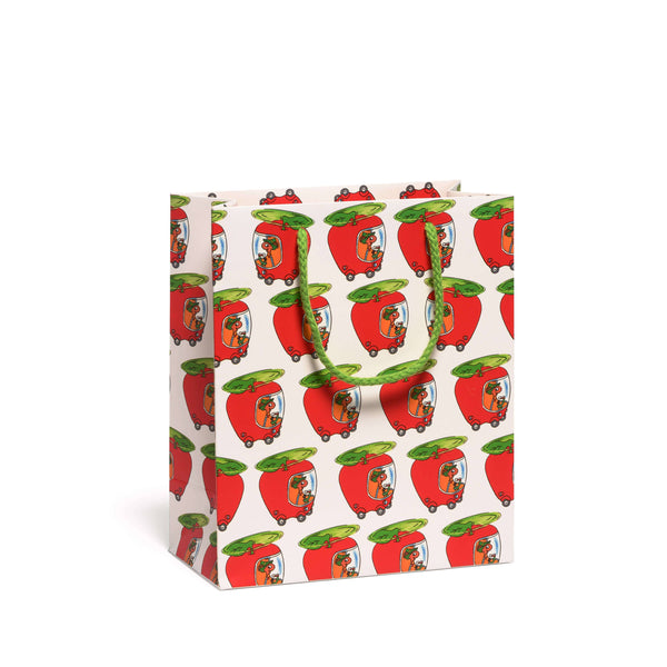 Red Cap Cards - Lowly's Apple Car gift bags: Medium