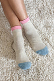 Le Bon Shoppe - Color Block Girlfriend Socks : Black Coffee