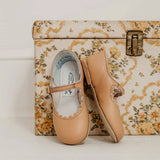 Zimmerman Shoes - Scalloped Mary Jane - Camel: 11 (Child) / Medium (E)