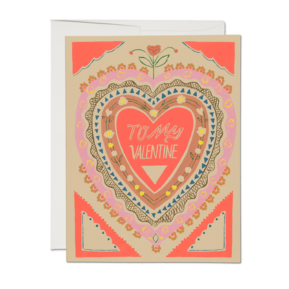 Red Cap Cards - To My Valentine Valentine's Day greeting card