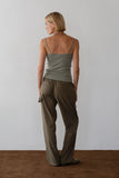 Donni Sandwash Painter Pant ~ Dill