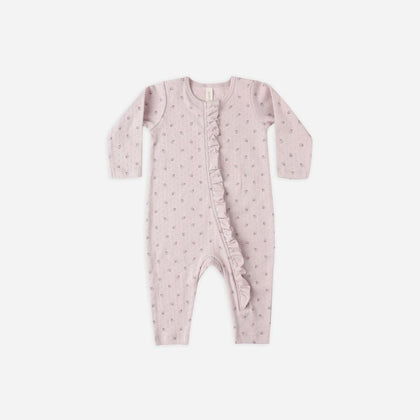 Quincy Mae Ruffle Jumpsuit ~ Lilac ditsy