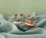 Maileg Little Sister Beach Mouse with Float ~ Red Dot