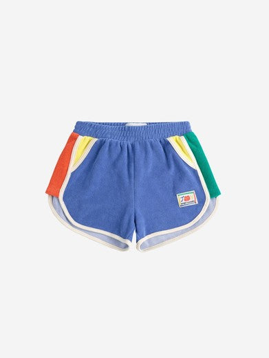 Bobo Choses Smiling Color Block Terry Shorts