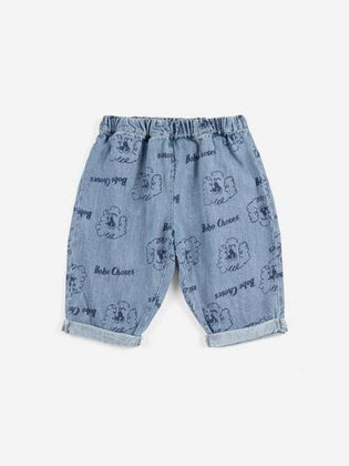 Bobo Choses Pickles The Dog all over denim pants