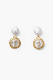 Chan Luu Catriona Drop Earrings White Pearl
