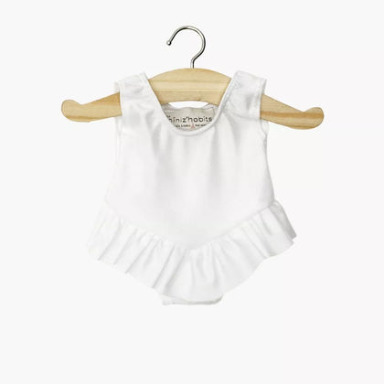 Minikane Maia Ruffled Leotard in White