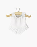 Minikane Maia Ruffled Leotard in White