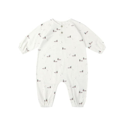 Rylee & Cru Henley Jumpsuit ~ Ducks