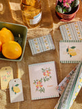 re:mused studio - Limoncello Florals Gift Wrap Sheet - Double Sided: Roll of 3 Sheets