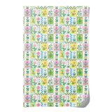 Red Cap Cards - Retro Flower wrapping paper: Rolls of 3 sheets