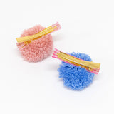 Meri Meri - Gingham & Big Pompom Hair Clips