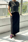 Le Bon Shoppe - Long City Skirt : Black