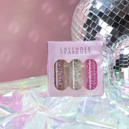 Lavender Stardust - DISCO GLITTER LIP GLOSS TRIO SET