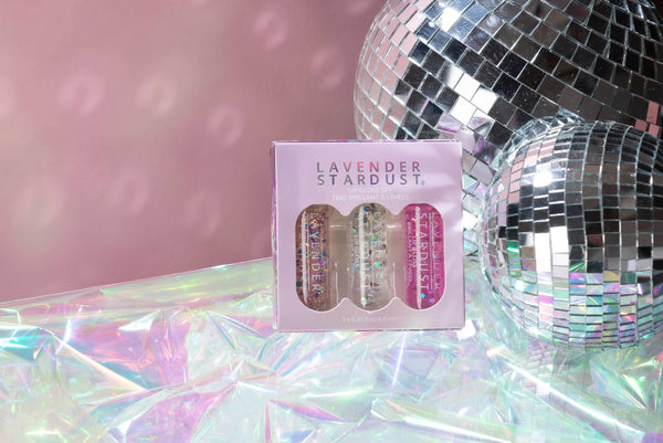 Lavender Stardust - DISCO GLITTER LIP GLOSS TRIO SET