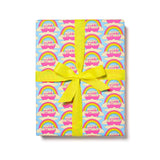 Red Cap Cards - All Over Rainbows wrapping paper: Roll of 3 Sheets