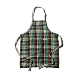 Puebco - RECYCLE COTTON CHECK APRON / Green