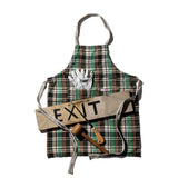 Puebco - RECYCLE COTTON CHECK APRON / Green