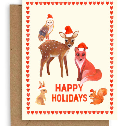 Adelfi - Fauna Happy Holidays Card: Single