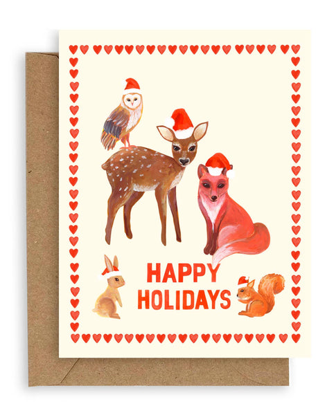 Adelfi - Fauna Happy Holidays Card: Single