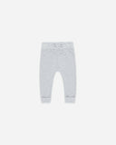 Quincy Mae - Knit Pant Heathered Dusty Blue: 12-18M
