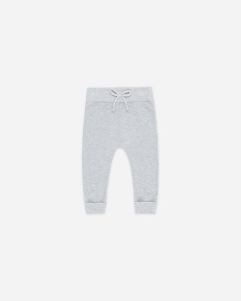 Quincy Mae - Knit Pant Heathered Dusty Blue: 12-18M
