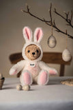 Steiff - Teddy Bear with Easter Bunny Hoodie Costume Plush, 11 Inches