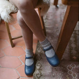 Zimmerman Shoes - Scalloped Mary Jane - Navy: 11 (Child) / Medium (E)
