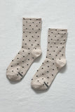 Le Bon Shoppe - Sneaker Socks: Polka Dot - Charcoal/Black