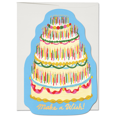 Red Cap Cards - Make a Wish birthday greeting card