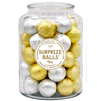 TOPS Malibu - Mini Surprise Balls - Gold & Silver - Refills / Set of 24