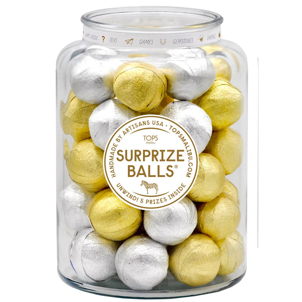 TOPS Malibu - Mini Surprise Balls - Gold & Silver - Refills / Set of 24
